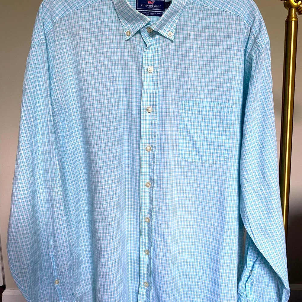 Vineyard Vines Classic Fit Murray Shirt, Check Print, XXL